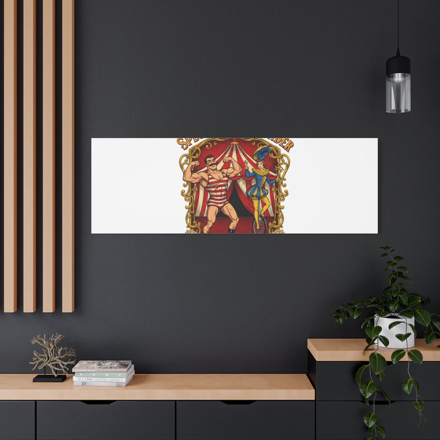 Spectacle of Wonder Circus Art Print, Canvas | Vintage Carnival Design