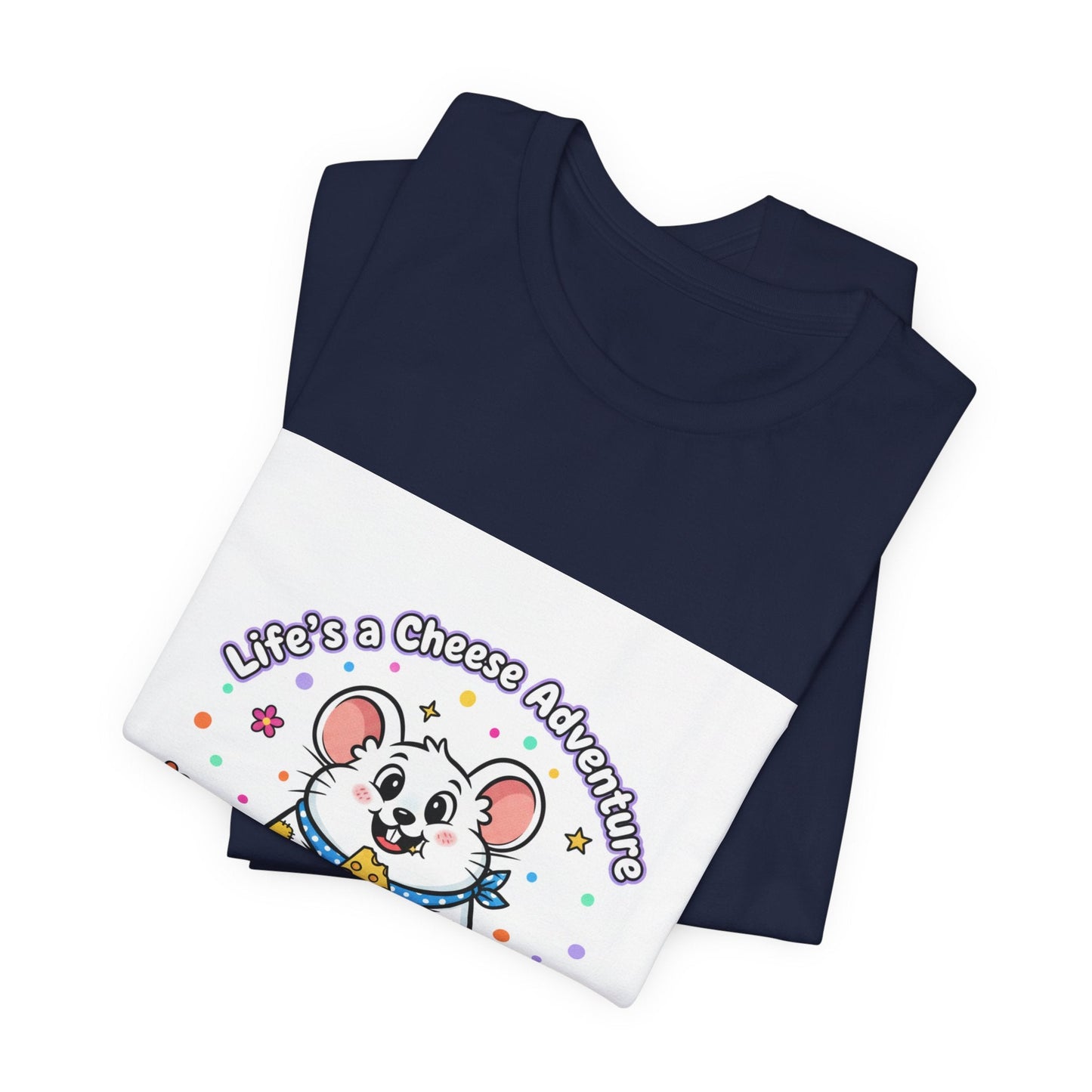 Cheese Adventure Mouse Tee | Rodent-core, quirky animal design