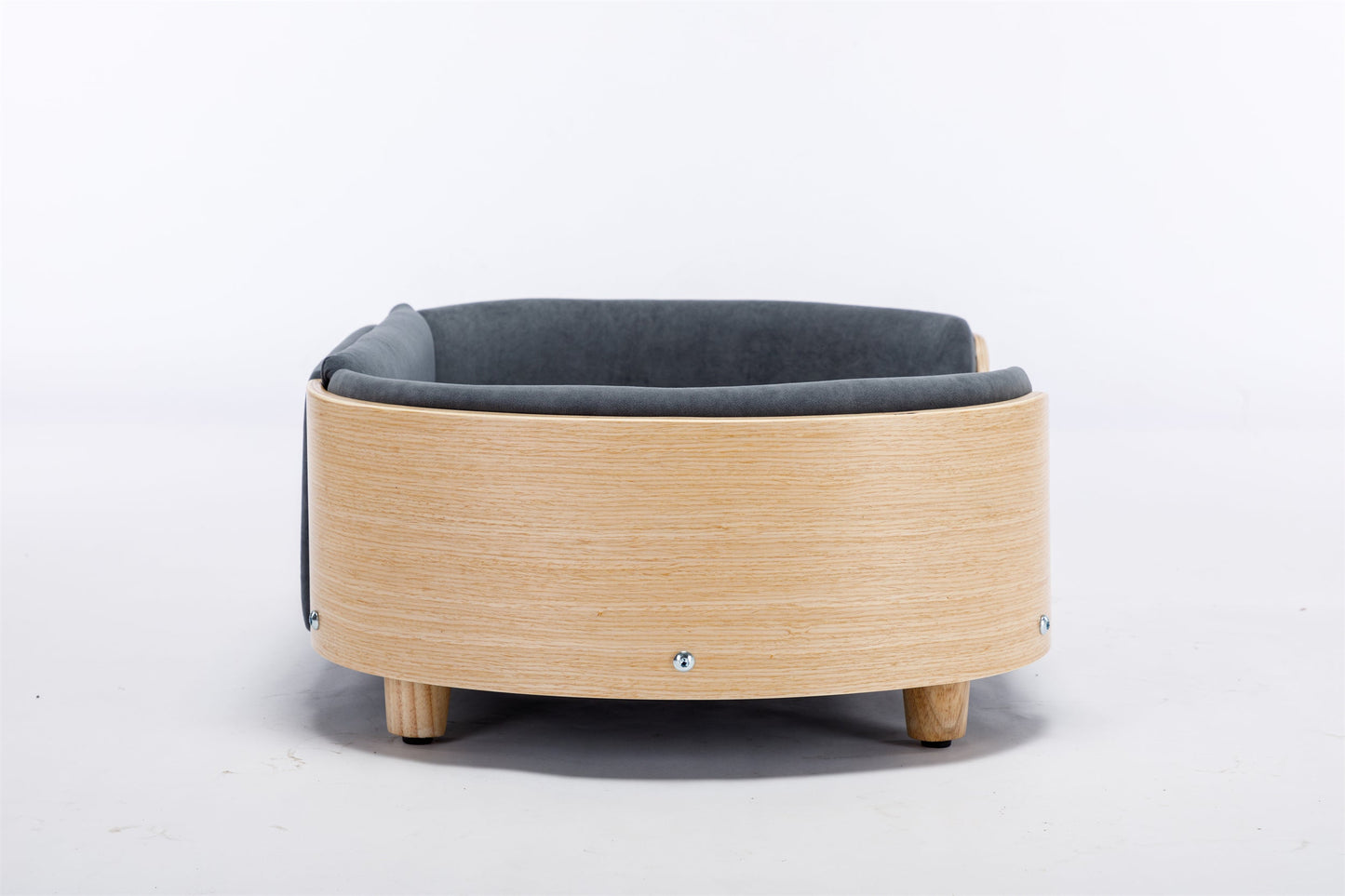 Scandinavian Style Elevated Dog Bed Pet Sofa with Solid Wood Legs and
