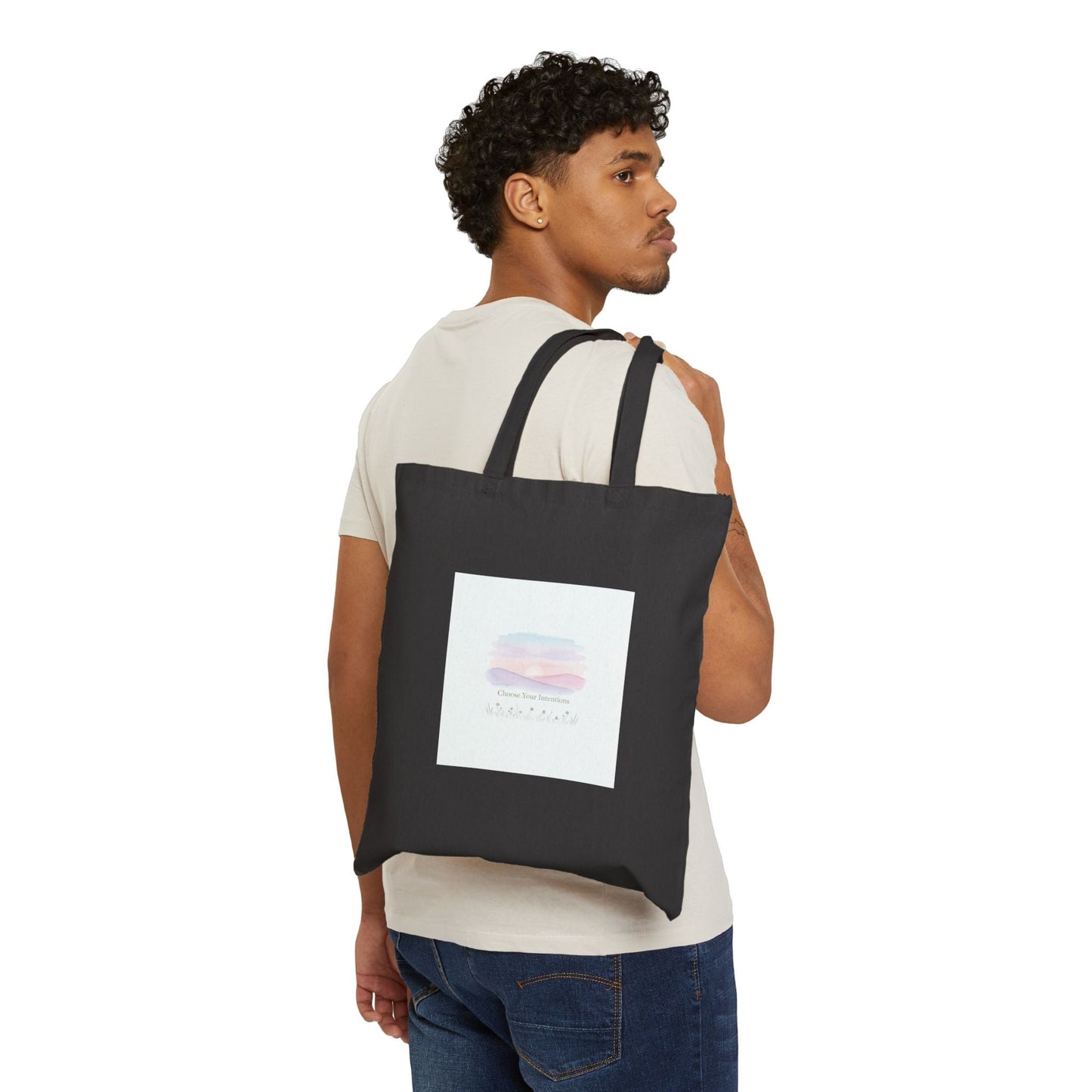 gentle intentions tote | pastel gradient mindfulness, soft wellness accessory
