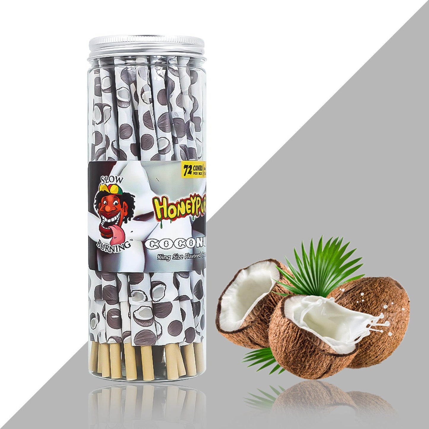 Cigarette roll paper fruit flavor horn tube 72 pack canned flavor paper