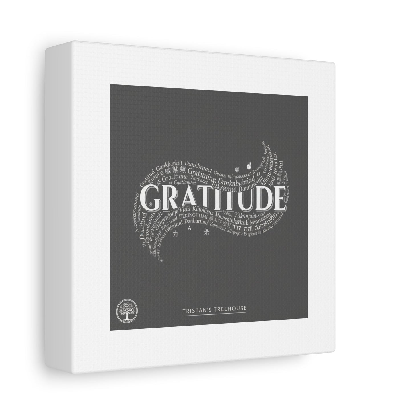 Gratitude Wall Art Matte Canvas | Tiny Treats, sweet uplifting print