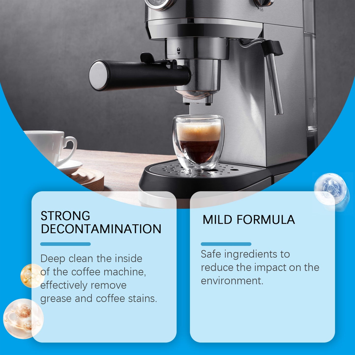 Coffee Machine Cleaning Sheet, Coffee Machine Stain And Scale Cleaning And Renovation Special Cleaning Sheet