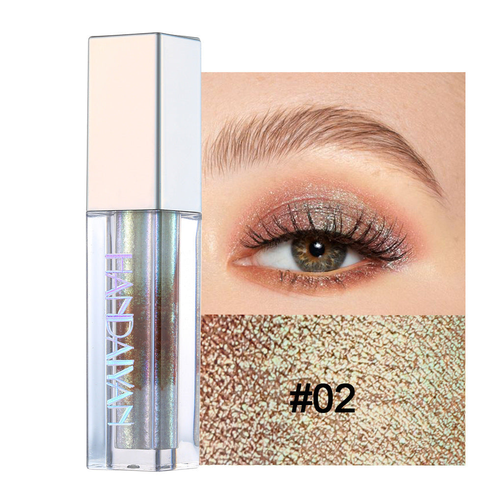 HANDAIYAN Eye Shadow Marble Liquid Eye Shadow Color Shine Diamond Chameleon Pearl Liquid Eye Shadow
