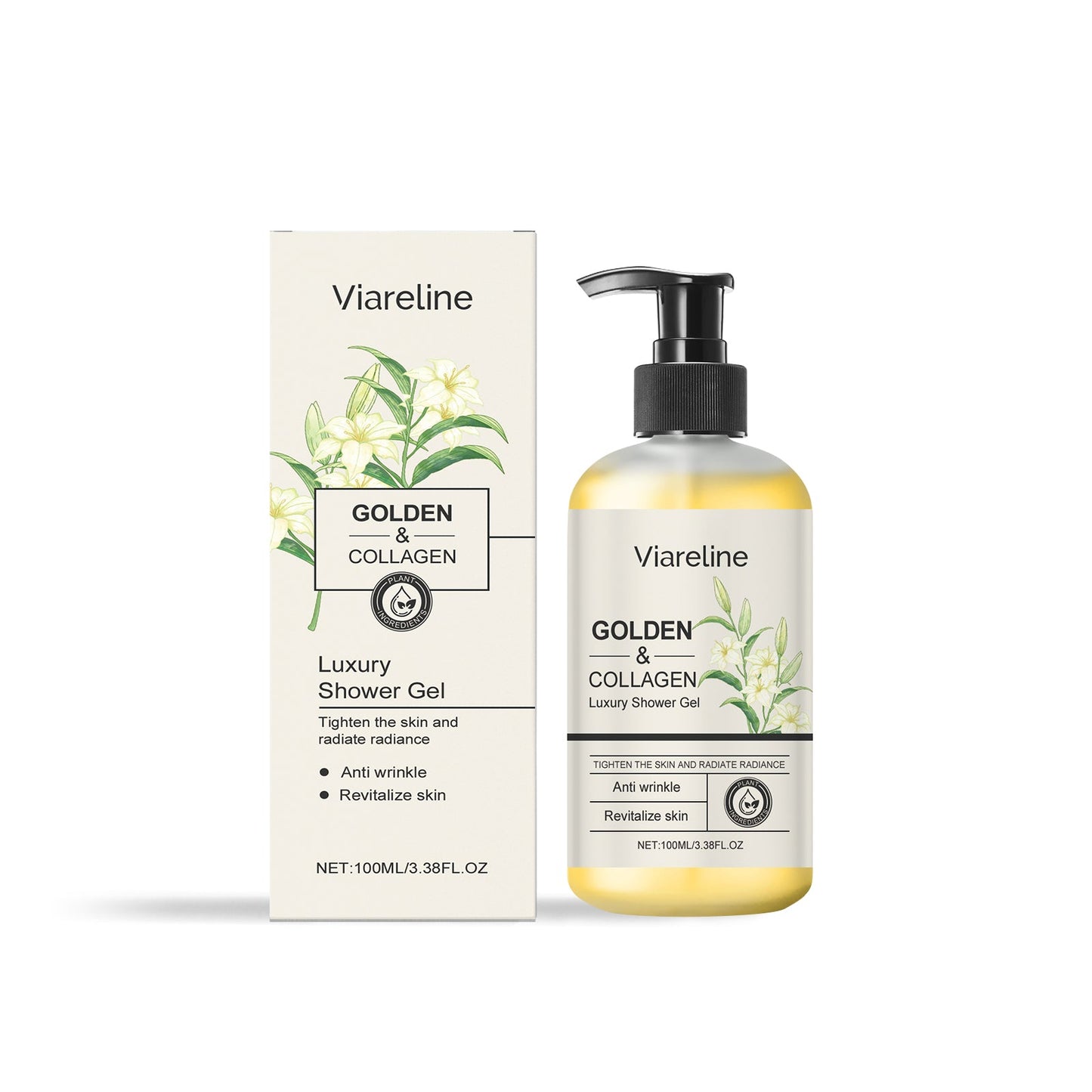 Gold Collagen Shower Gel Fresh, Clean, Moisturizing, Moisturizing And Nourishing Shower Gel