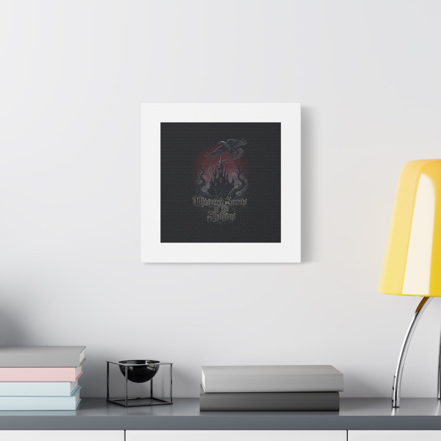 Whispered Secrets of the Shadows Castle Wall Art, Matte Canvas | Gothic Medieval Decor