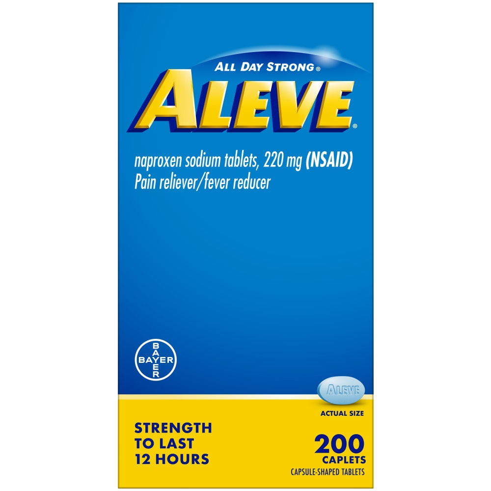 Aleve® Naproxen Sodium Pain Reliever- 220 Mg - 200 Caplets