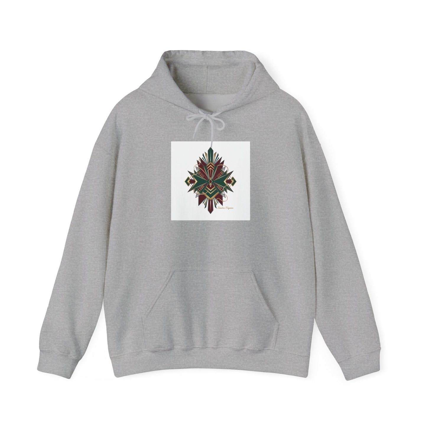 Dark Geometric Crest Hoodie | Gothic Occult Art Sweatshirt