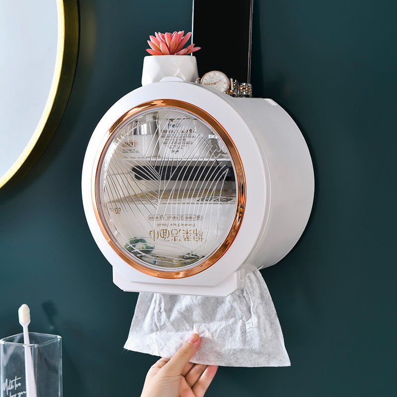 Punch Free Wall Mounted Washcloth Storage Box