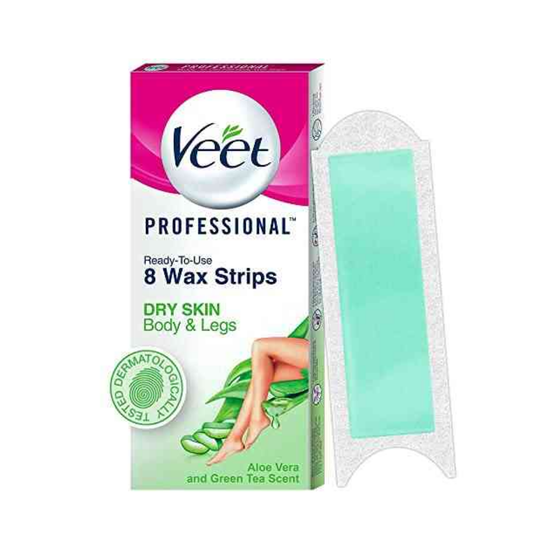 Veet Professional Ready-to-Use Body Wax Strips (8 ct)