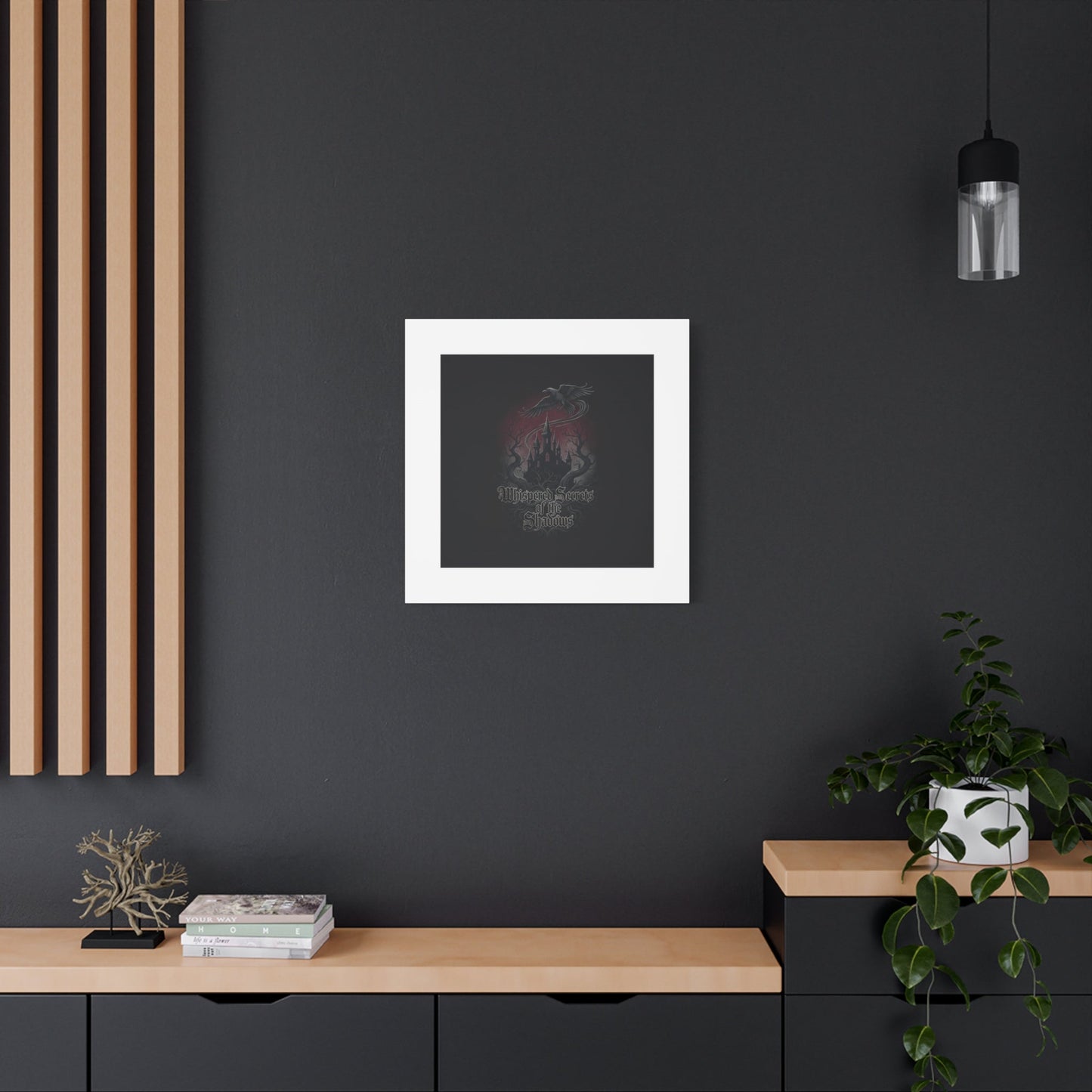 Whispered Secrets of the Shadows Castle Wall Art, Matte Canvas | Gothic Medieval Decor