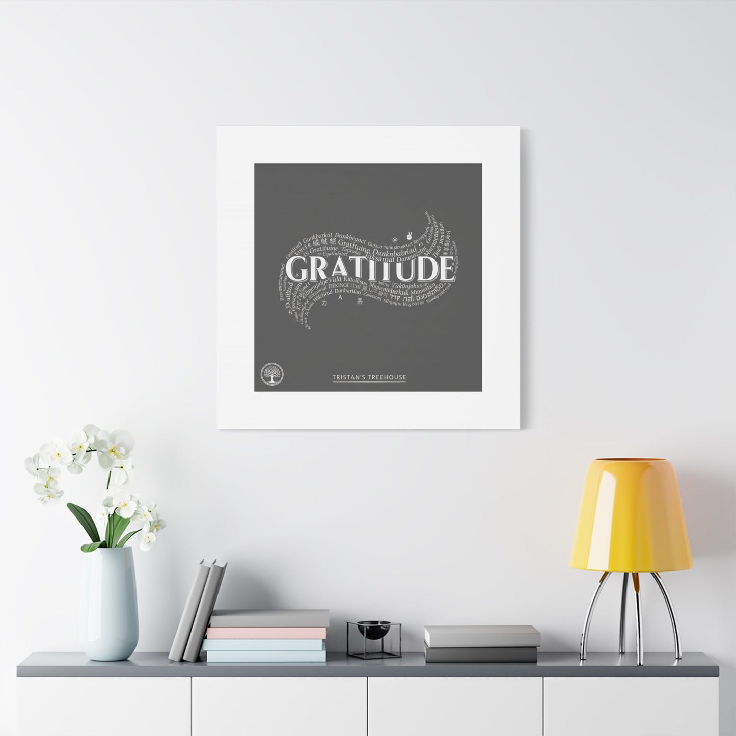 Gratitude Wall Art Matte Canvas | Tiny Treats, sweet uplifting print