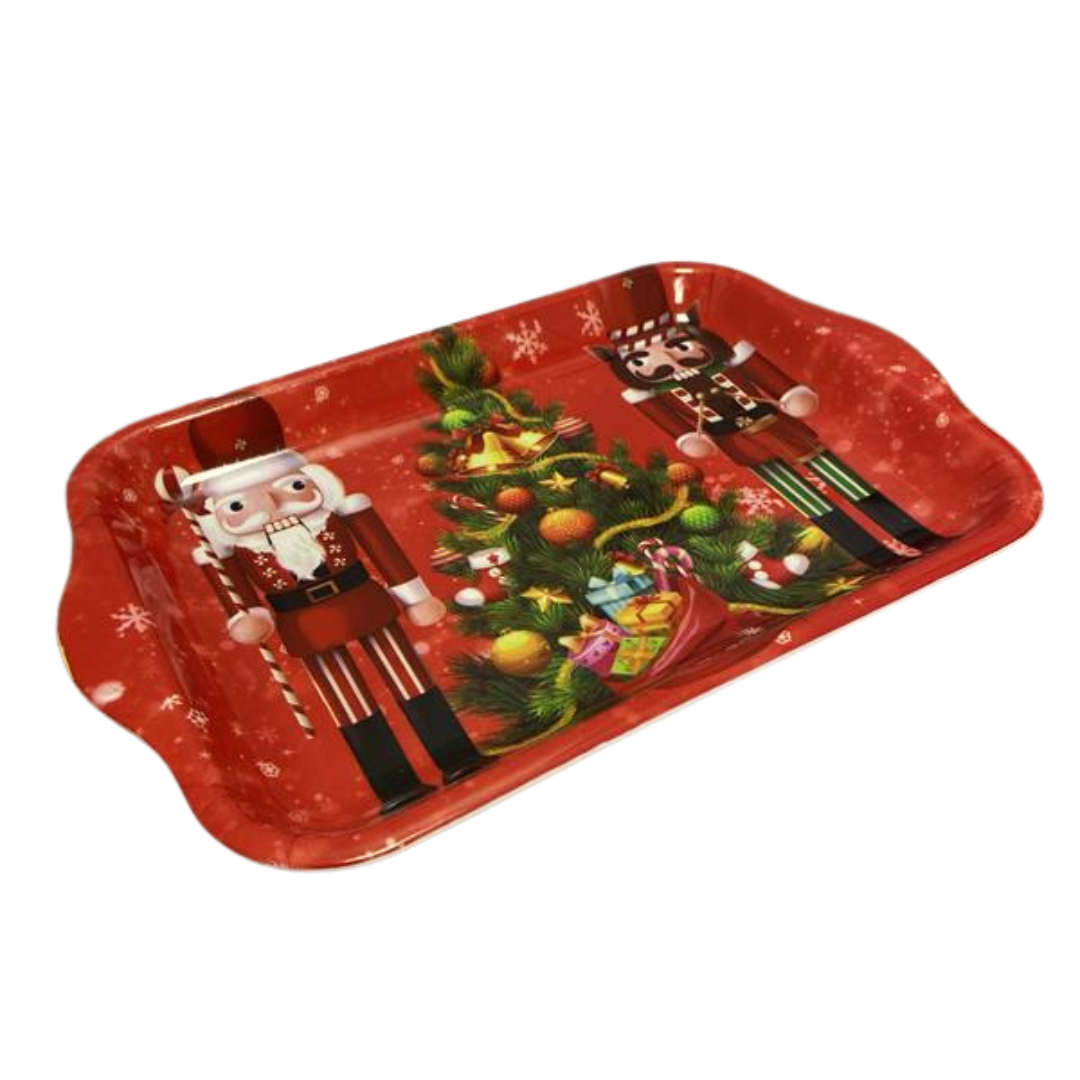 Nutcracker Christmas Rectangular Serving Tray