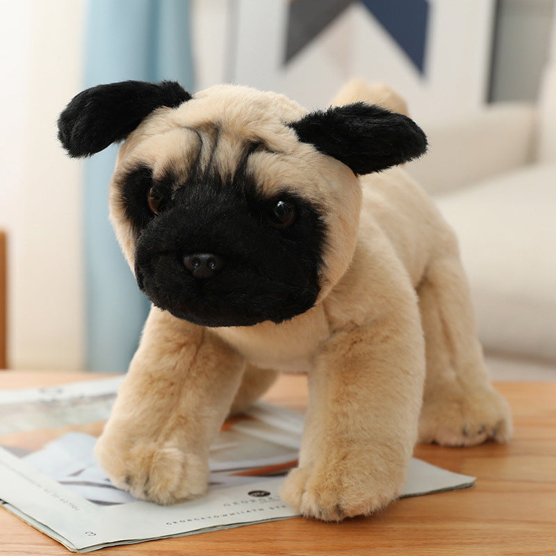 Simulation dog Maltese plush toy Bichon Frise doll Labrador Tibetan Mastiff birthday gift