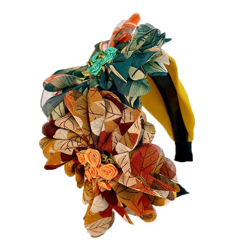 Fashionable handmade fabric flower headbands