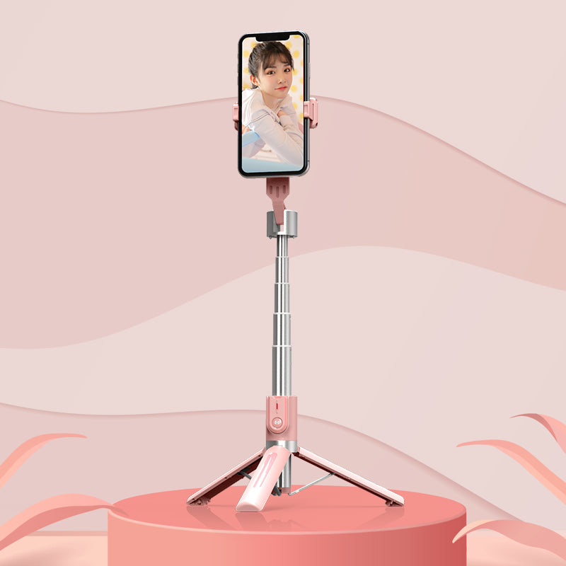 New P96 Series Tripod Reinforced Double Fill Light Selfie Stick Mobile Phone Live Support Aluminum Alloy Selfie Stick
