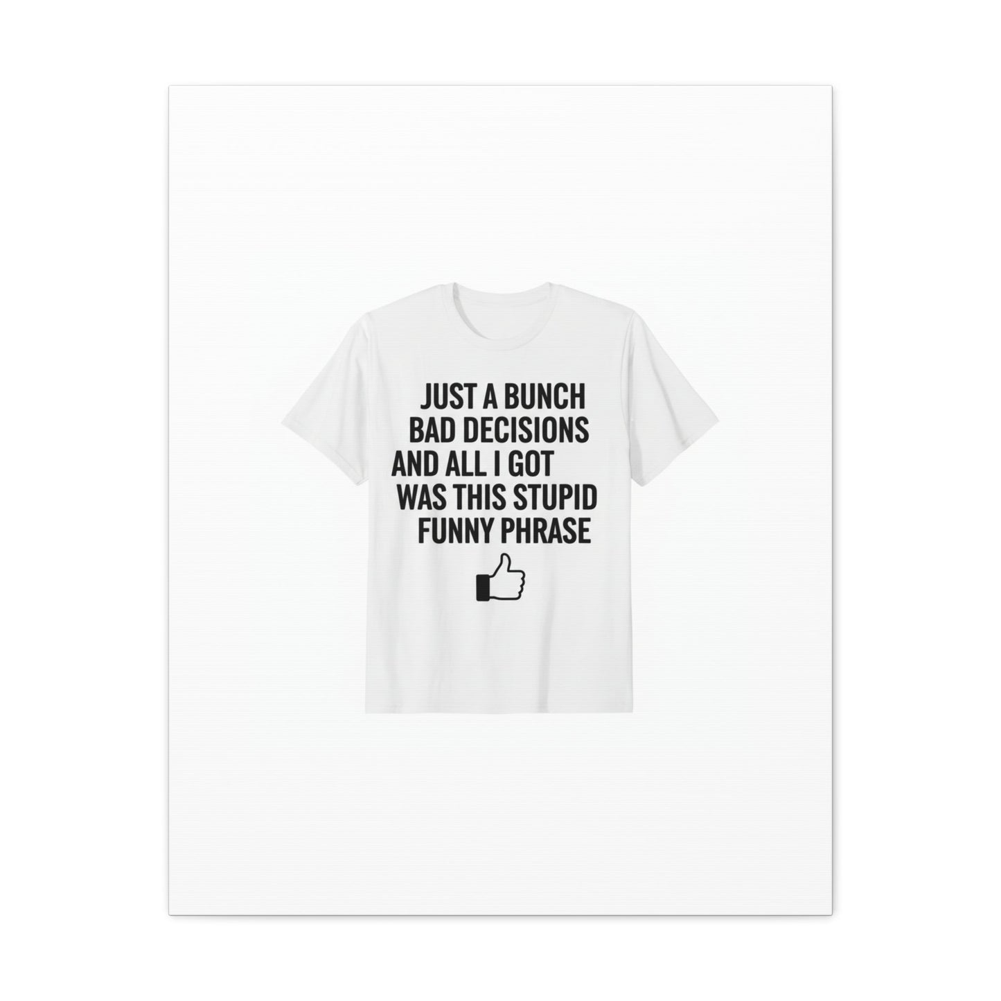 self-deprecating quote Canvas | sarcastic introvert wall art, anxiety humor
