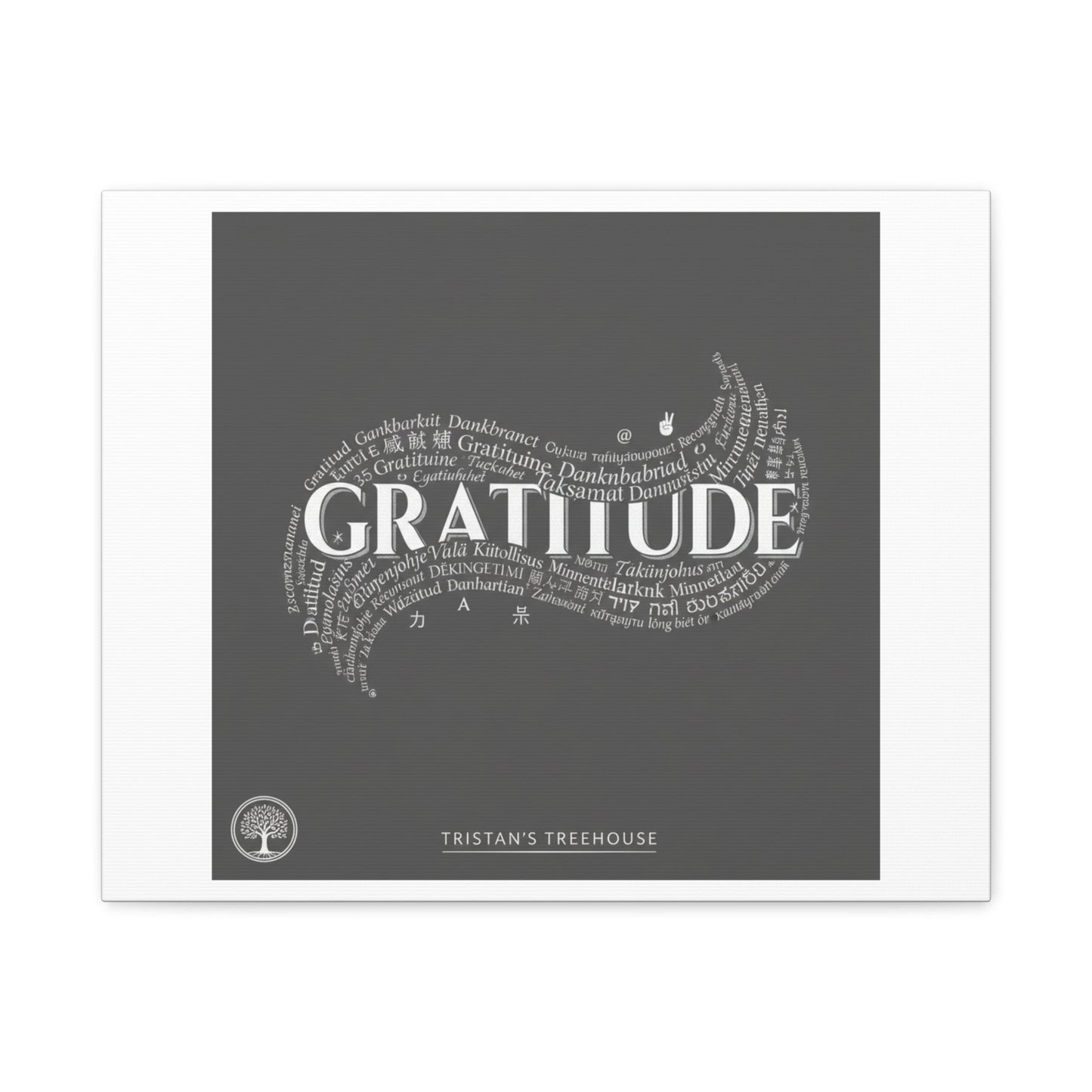 Gratitude Wall Art Matte Canvas | Tiny Treats, sweet uplifting print