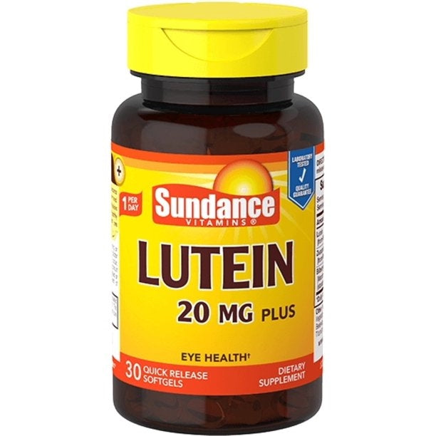 Sundance Vitamins 20 Mg Plus Bilberry &  Zeaxanthin  Lutein  30 Softgels 30Ea