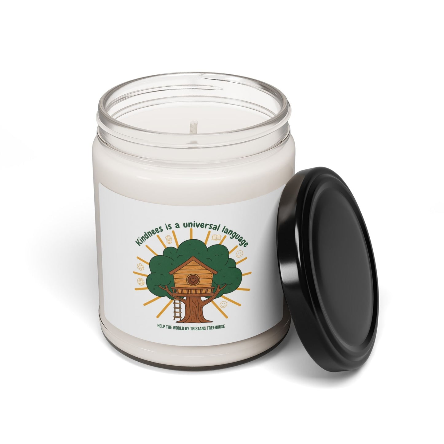 Kindness is a Universal Language Soy Candle, Eco Humor, Sustainable Living