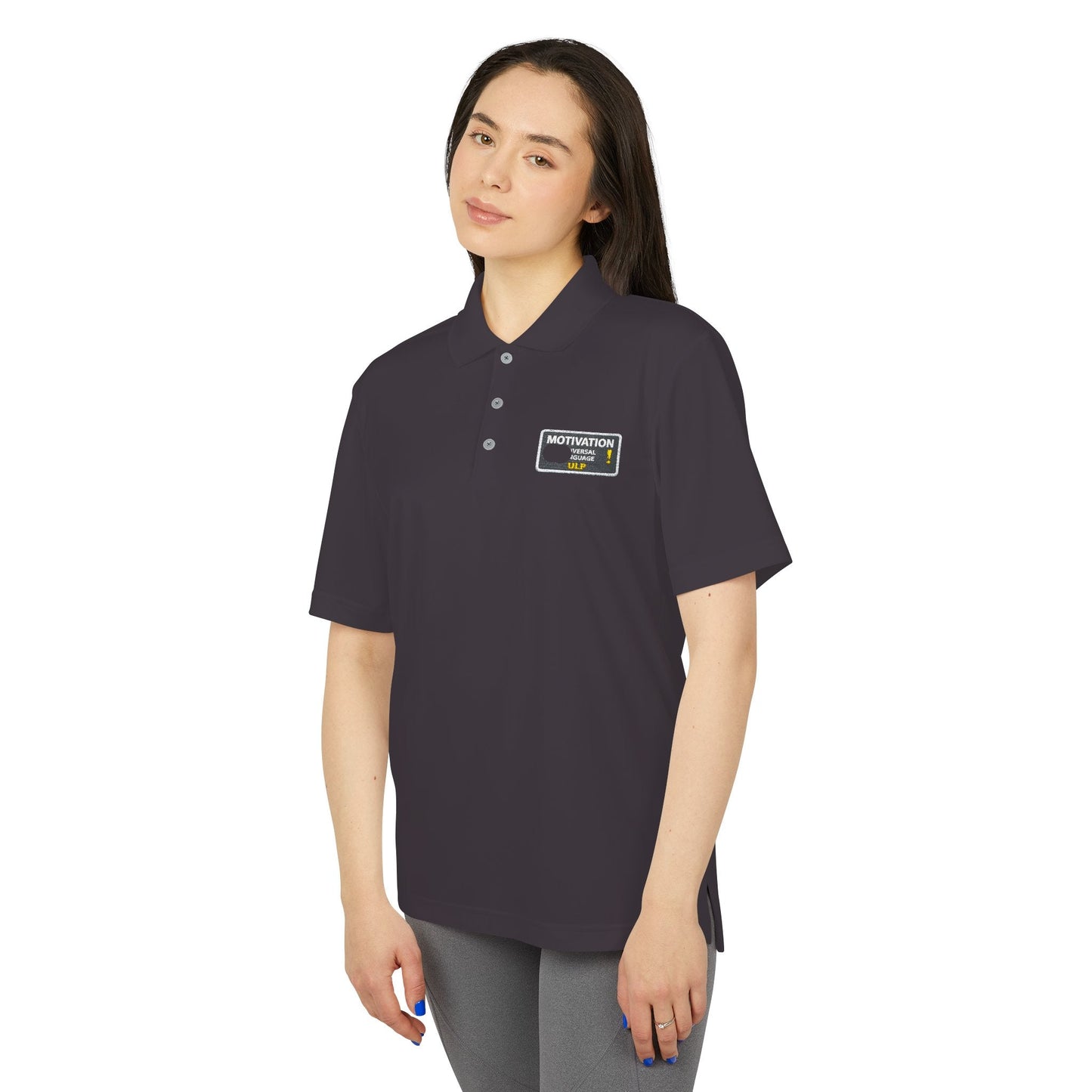 Motivation Is a Universal Language Polo — Unisex Performance Polo