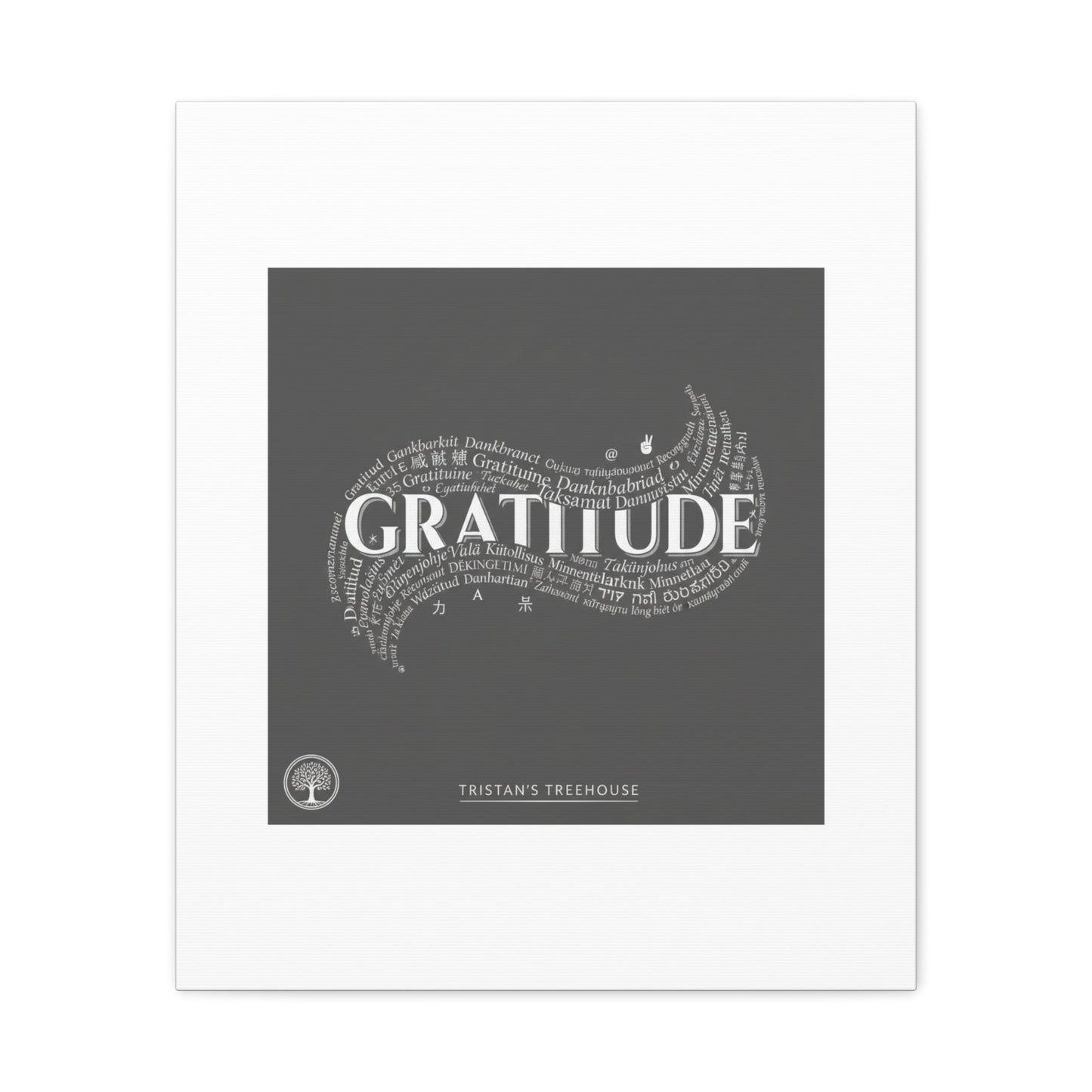 Gratitude Wall Art Matte Canvas | Tiny Treats, sweet uplifting print