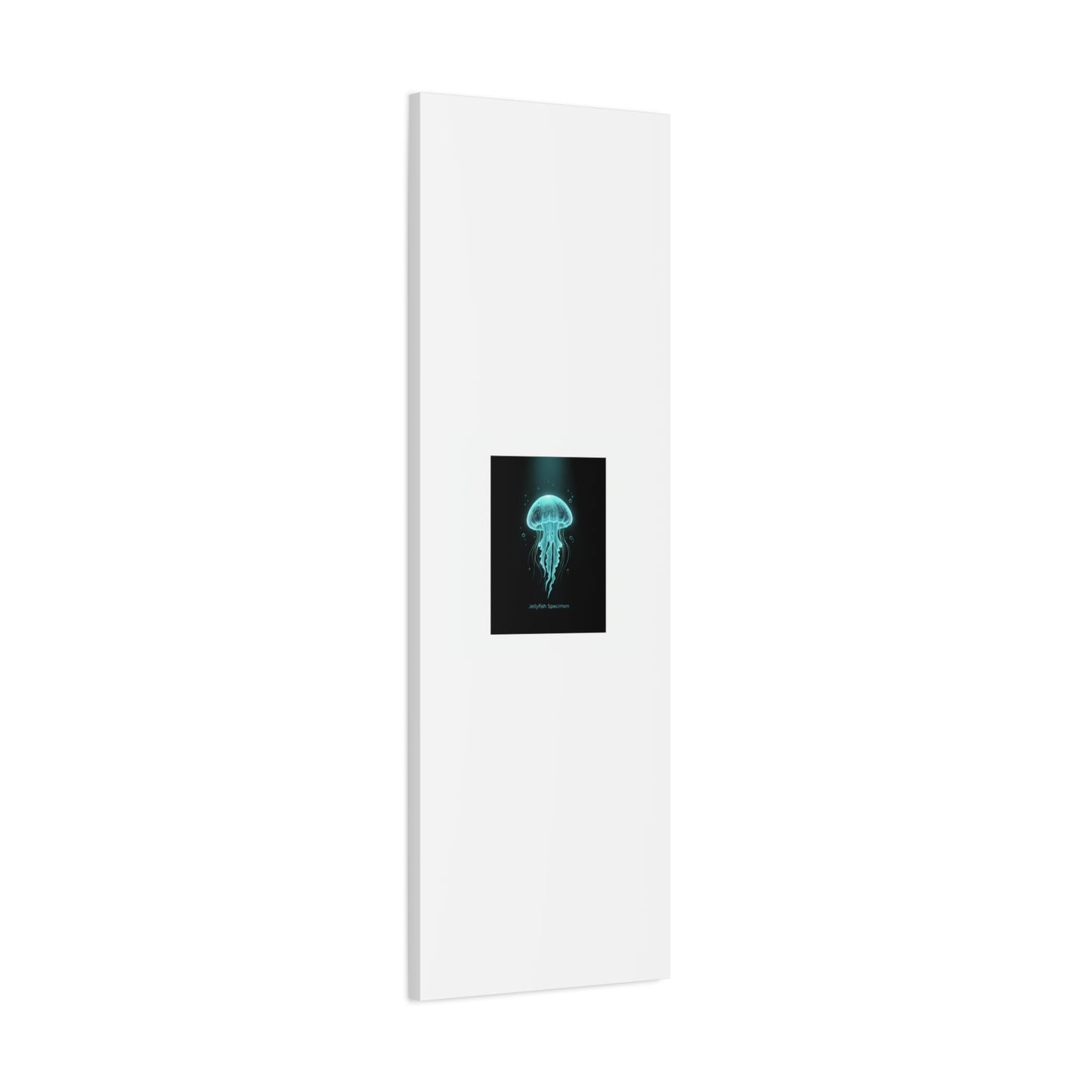 Bioluminescent Jellyfish Art Canvas | Deep Sea Aesthetic, Neon Glow