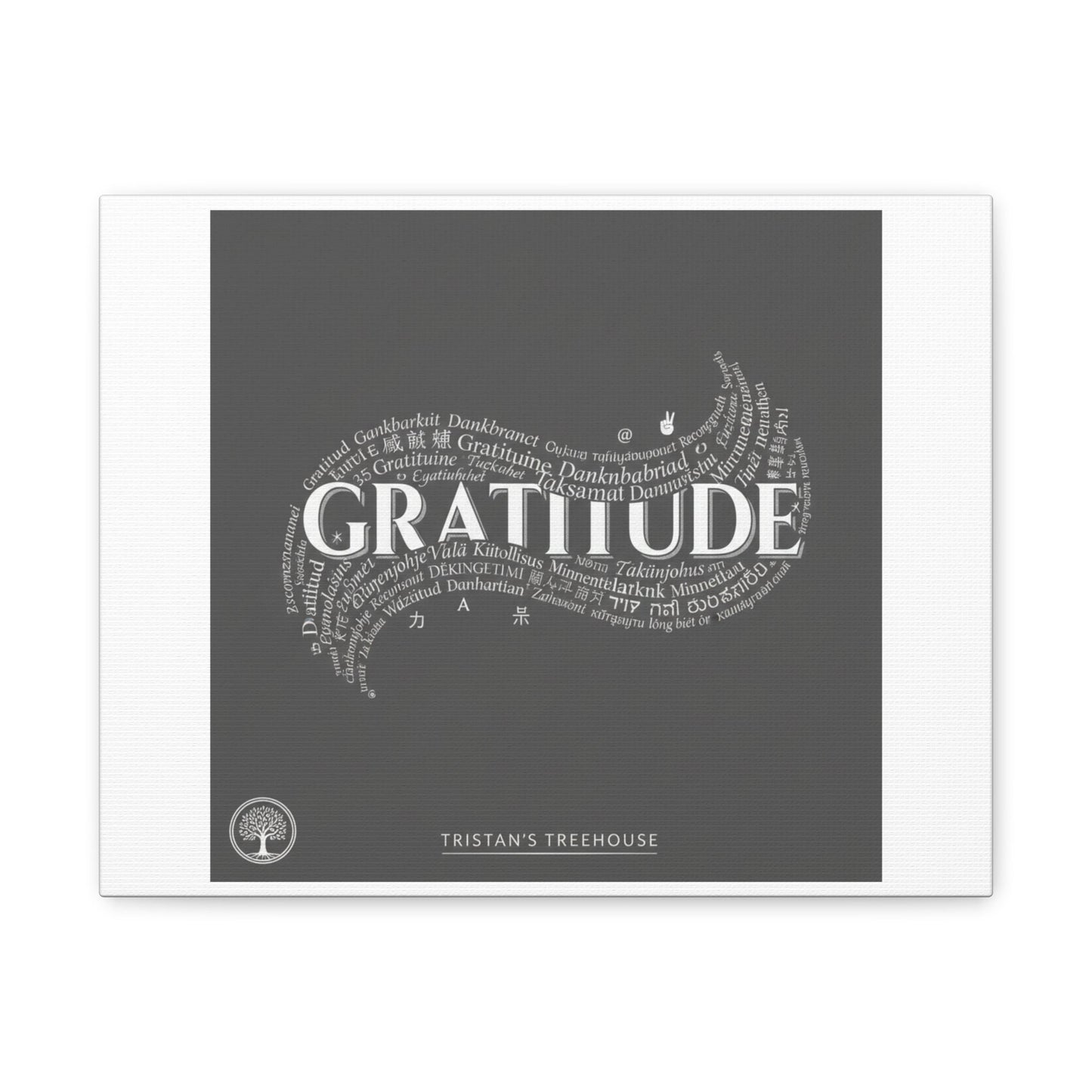 Gratitude Wall Art Matte Canvas | Tiny Treats, sweet uplifting print