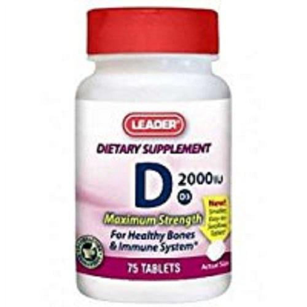 Leader(Tm) Vitamin D3  50 Mcg  Tablet 75 Ea