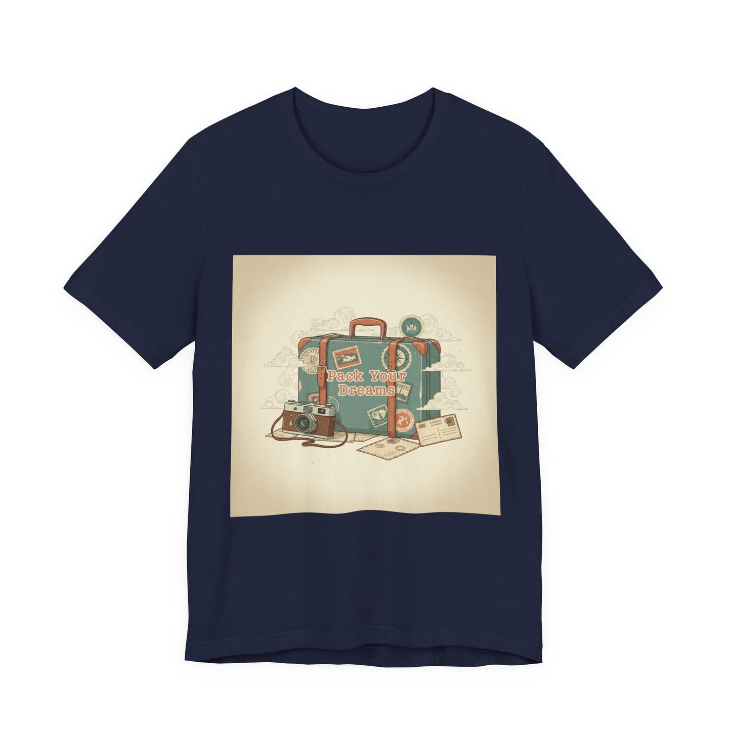 Retro Travel Postcard Tee | passport stamp, wanderlust design