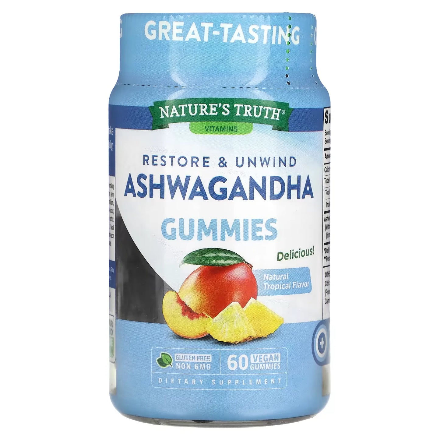 Nature's Truth Ashwagandha: Restore & Unwind (Vegan Gummies)
