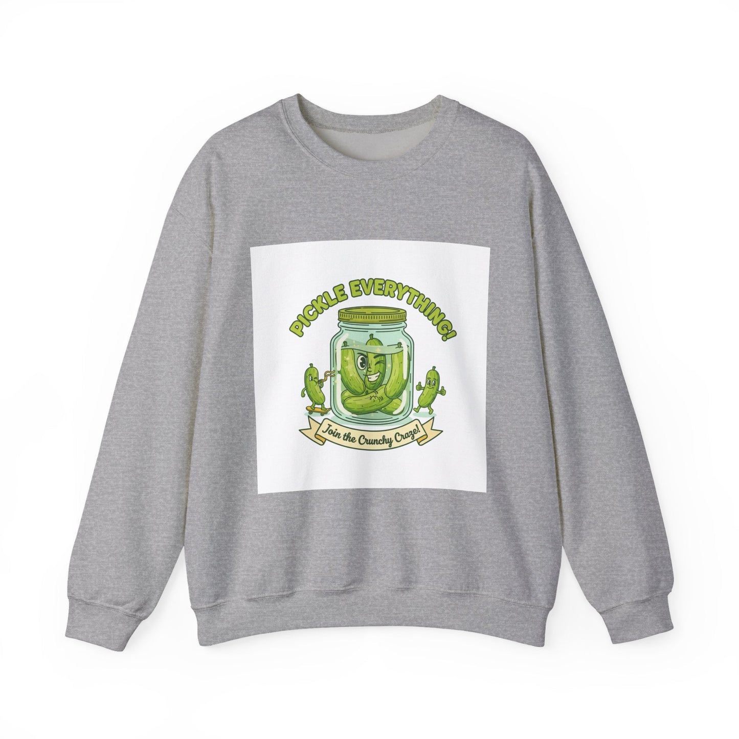 Pickle Everything jar crewneck | pickle lover sweatshirt, brine design