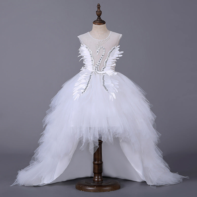 Girl Princess Pompous Skirt Flower Child Wedding Dress