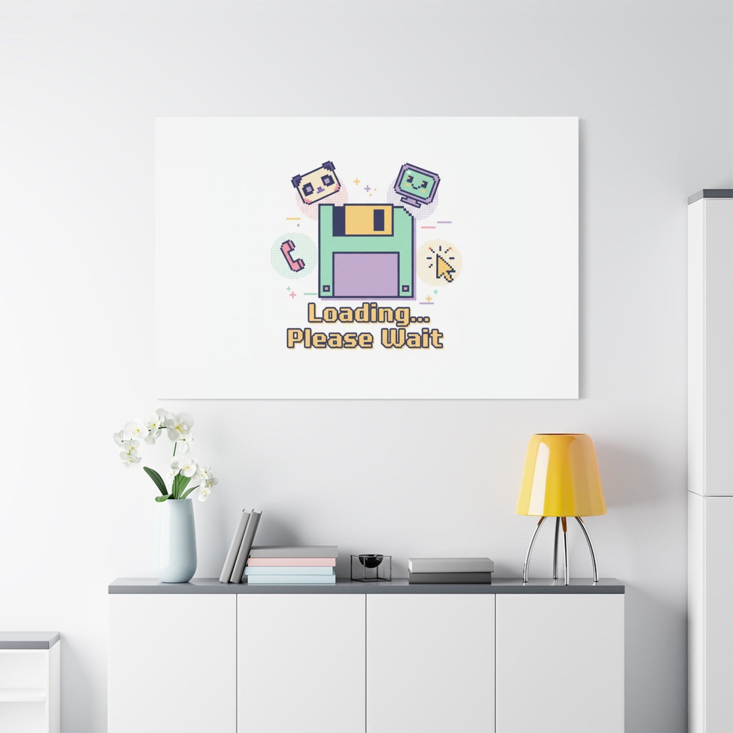Loading Please Wait Canvas | Old Internet Aesthetic, 90s Web Nostalgia