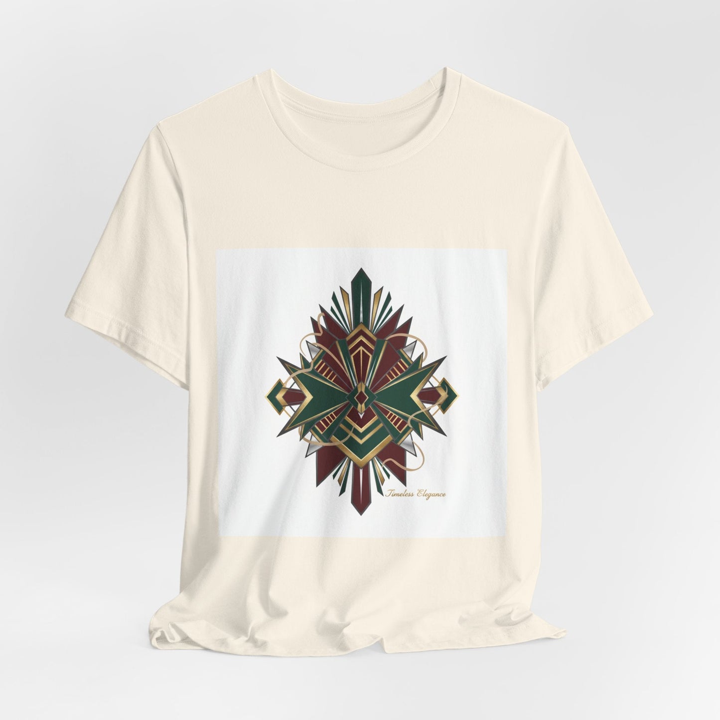 "Timeless Elegance" Art Deco Geometric T-Shirt | Vintage Luxury Graphic Tee