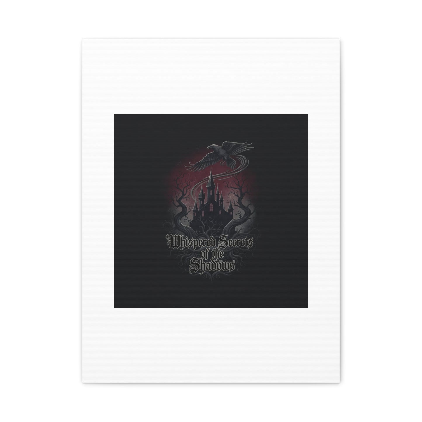 Whispered Secrets of the Shadows Castle Wall Art, Matte Canvas | Gothic Medieval Decor