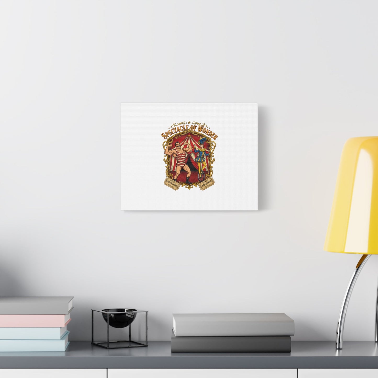 Spectacle of Wonder Circus Art Print, Canvas | Vintage Carnival Design