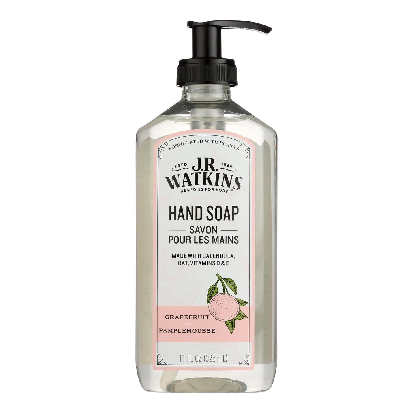 J.R. Watkins Grapefruit Hand Soap – Case of 3 (11 fl oz each)