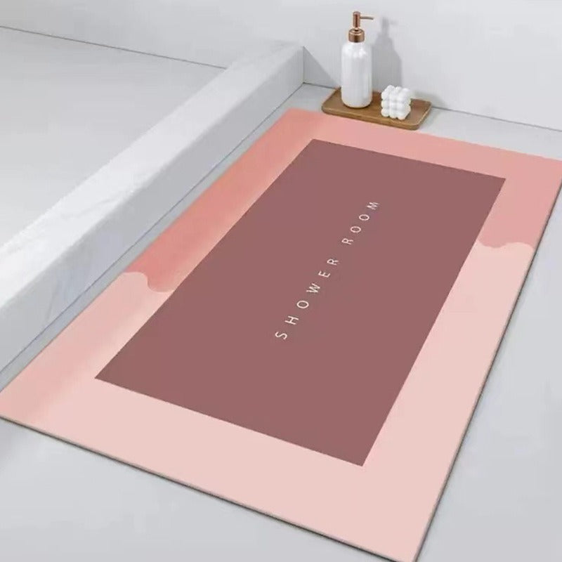 Soft cushion floor mat absorbent foot mat bathroom non-slip quick-drying toilet door carpet bathroom door mat