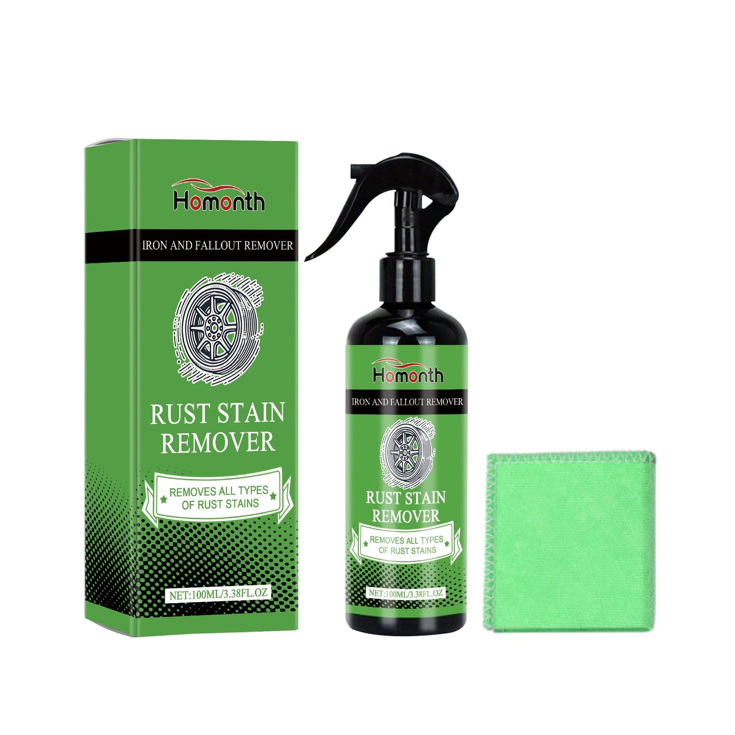 Wheel Hub Rust Removal Spray Car Wheel Cleaning Decontamination Rust Renovation Polishing Maintenance