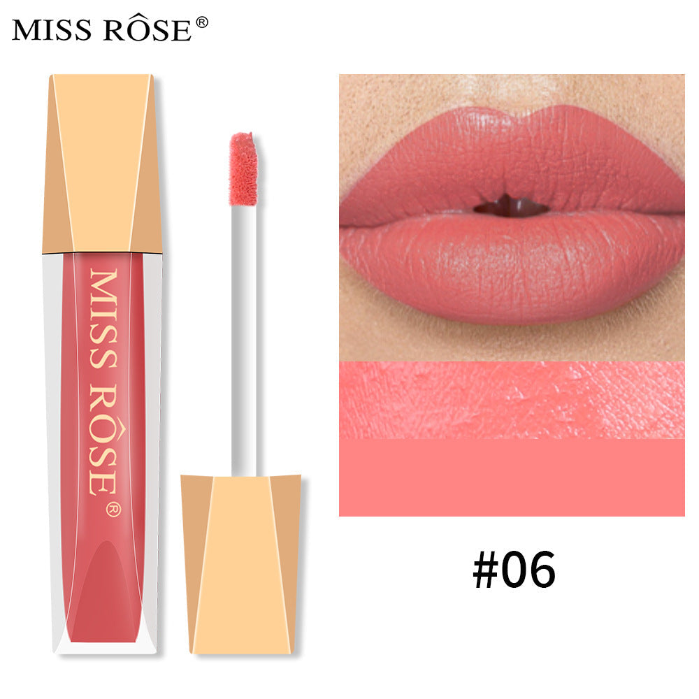Matte Lip Gloss Liquid Pearlescent Lip Gloss Non Fading Non Stick Cup Velvet Lip Glaze Lipstick