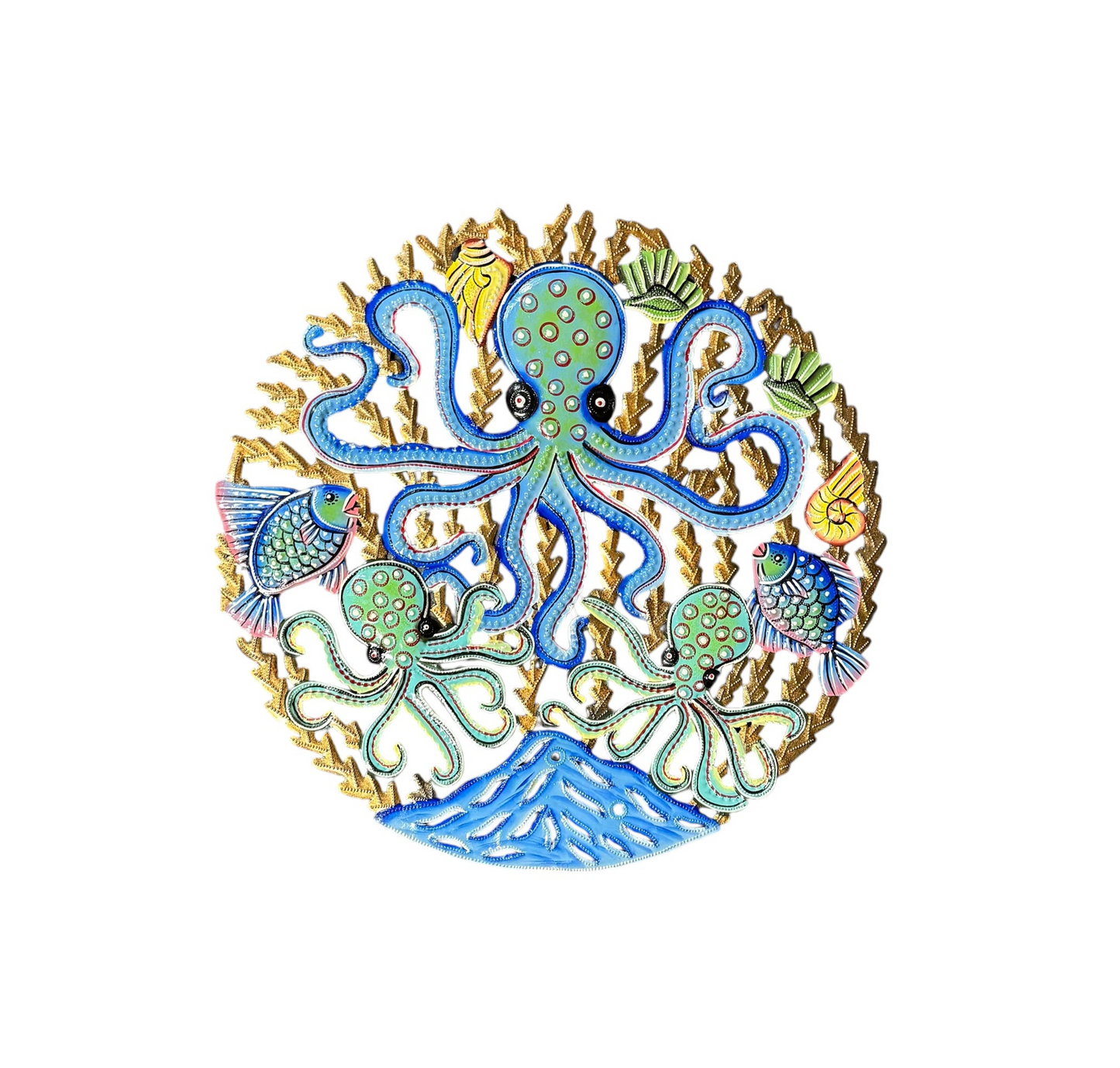 Blue and Green Octopi