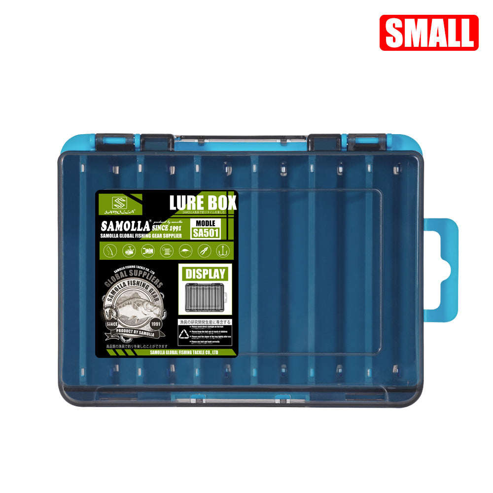 14-Compartment Fishing Tackle Box for Accessories, Lures & Hooks, Double-Sided Organizer.