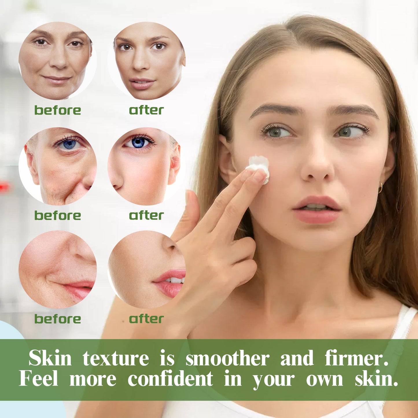 Facial Hyaluronic Acid Cream Deep Hydrating Elastic Moisturizing Skin Facial Skin Moisturizing Firming Cream