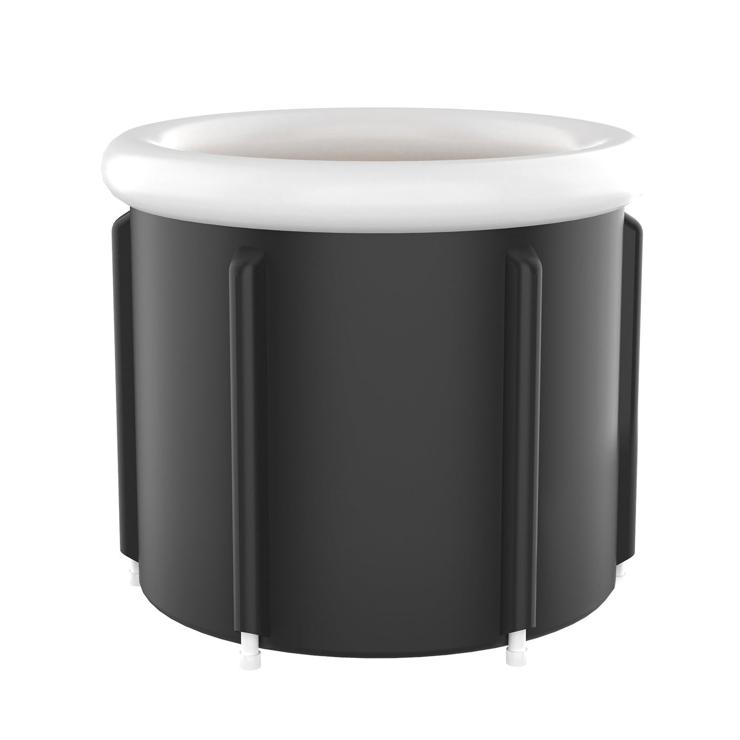 Black Ice Bath Bucket Large Household Foldable Bath Bucket PVC Padded SPA Bathtub