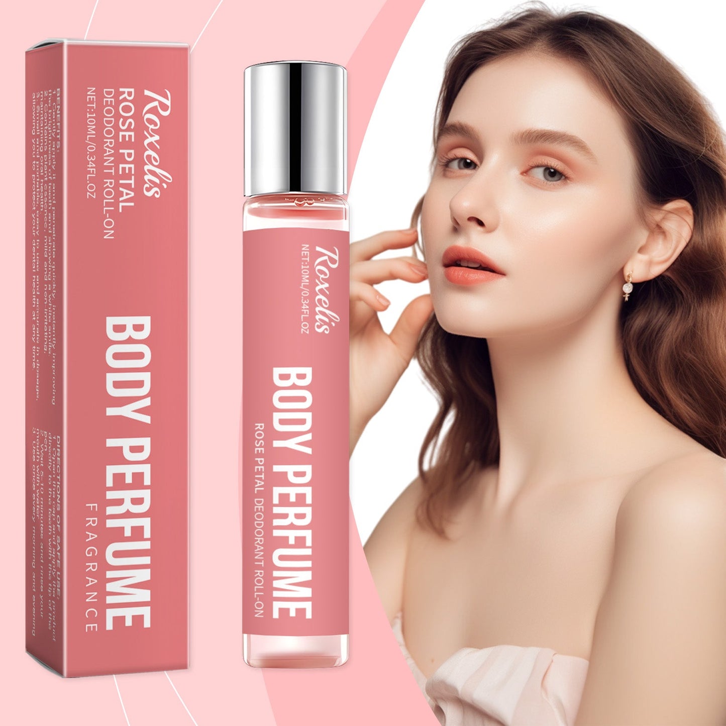 Rose Body Ball Perfume Fresh Natural Fragrance Bloom Charm Fragrance Light Touch Ball Perfume
