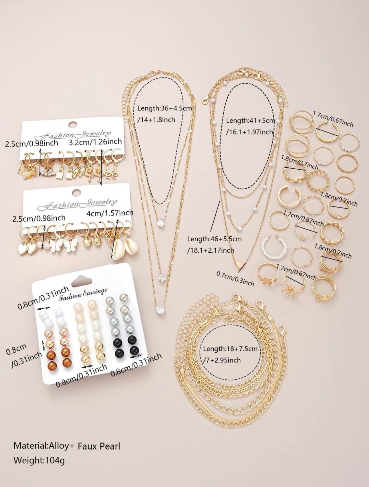 LuxePearl Charm Set