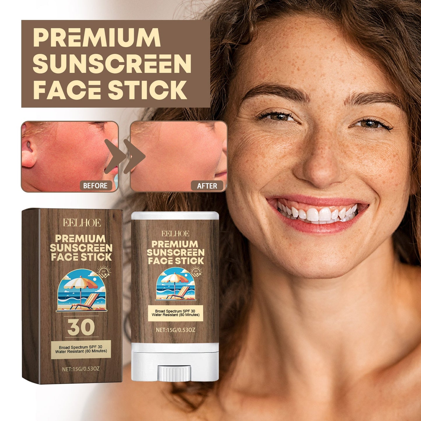 Hydrating Stick, Relieve Dry Skin, Moisturize, Prevent Sweat, Moisturize, Protect Against Summer Sun Exposure, And Protect