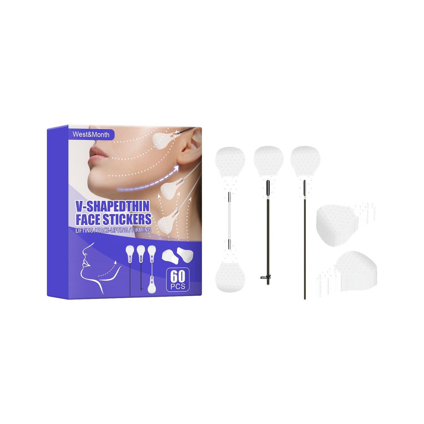 Face Lifting Patch V-Shaped Face Lifting Patch Skin Firming And Thin Chin Muscle Lifting And Swelling Elimination Shaping Patch