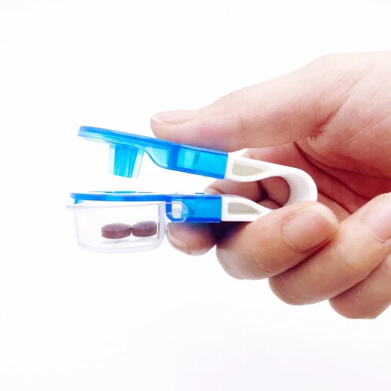 Medication dispenser household small tool press dispensing clip portable dispensing device